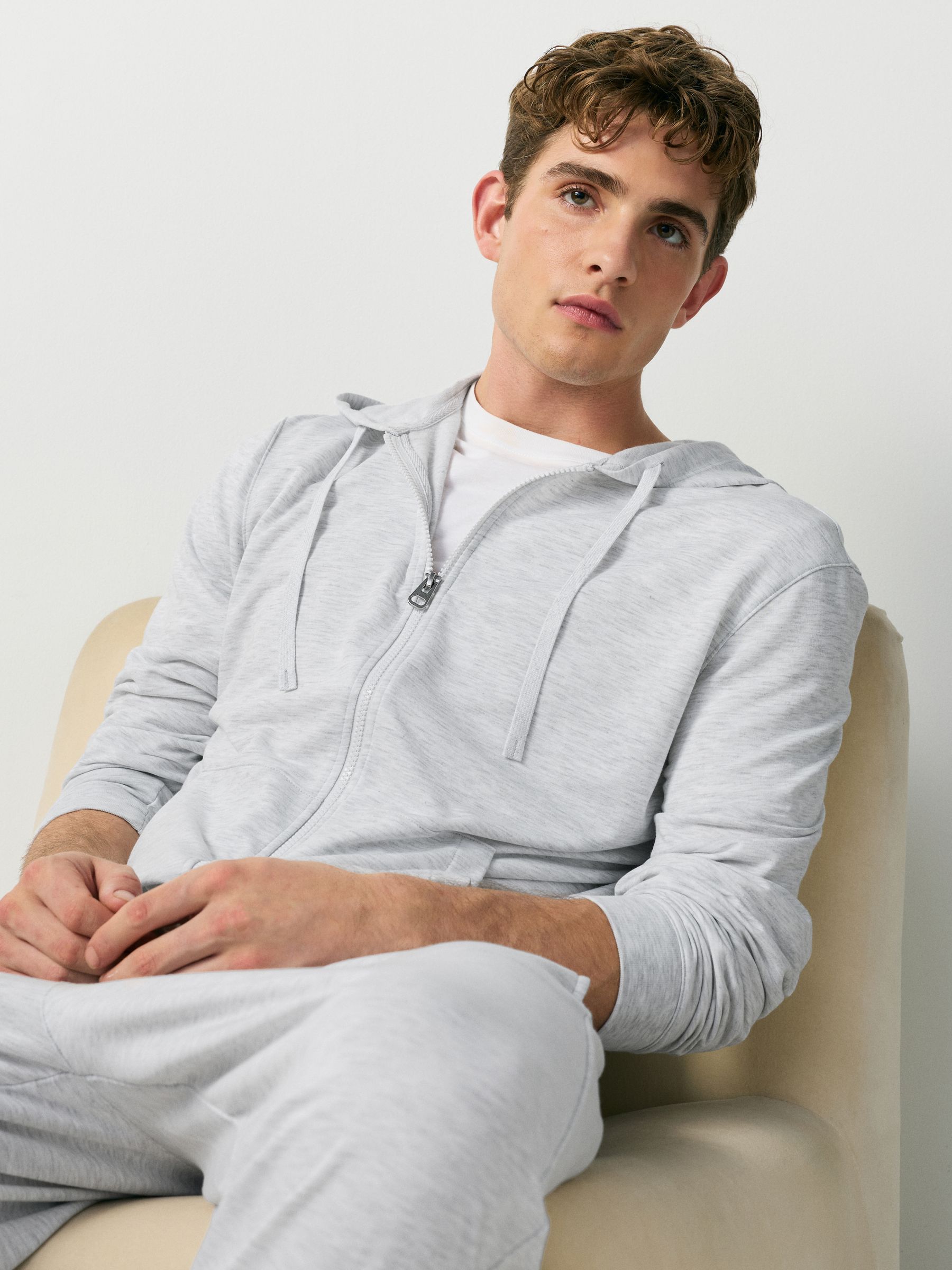 Buy Light Grey Soft Touch Hoodie from the Next UK online shop