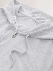 Light Grey Soft Touch Lightweight Hoodie - Image 7 of 8