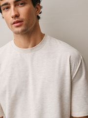 Light Grey Regular Fit Soft Touch Lightweight T-Shirt and Joggers Set - Image 5 of 13