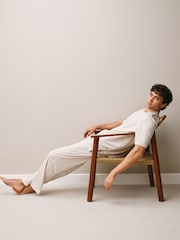 Light Grey Regular Fit Soft Touch Lightweight T-Shirt and Joggers Set - Image 7 of 13