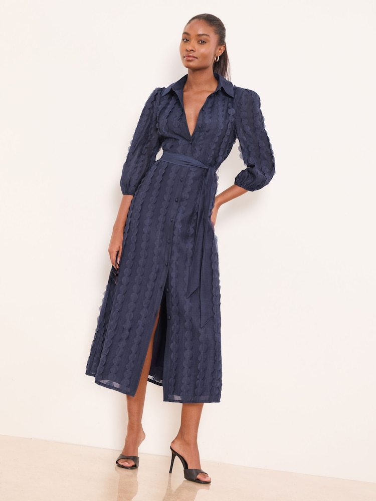 Lipsy Texturiertes Midi-Hemdkleid - Bild 6 von 6