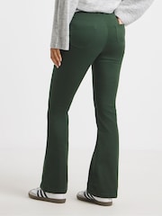 Simply Be Green Flared Pull On Jeggings - Image 2 of 4