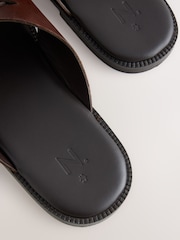 Tan Brown N. Premium Leather Weave Sandals - Image 7 of 7