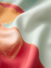 Blue/Orange Print Short Sleeve Shirt - Image 7 of 7