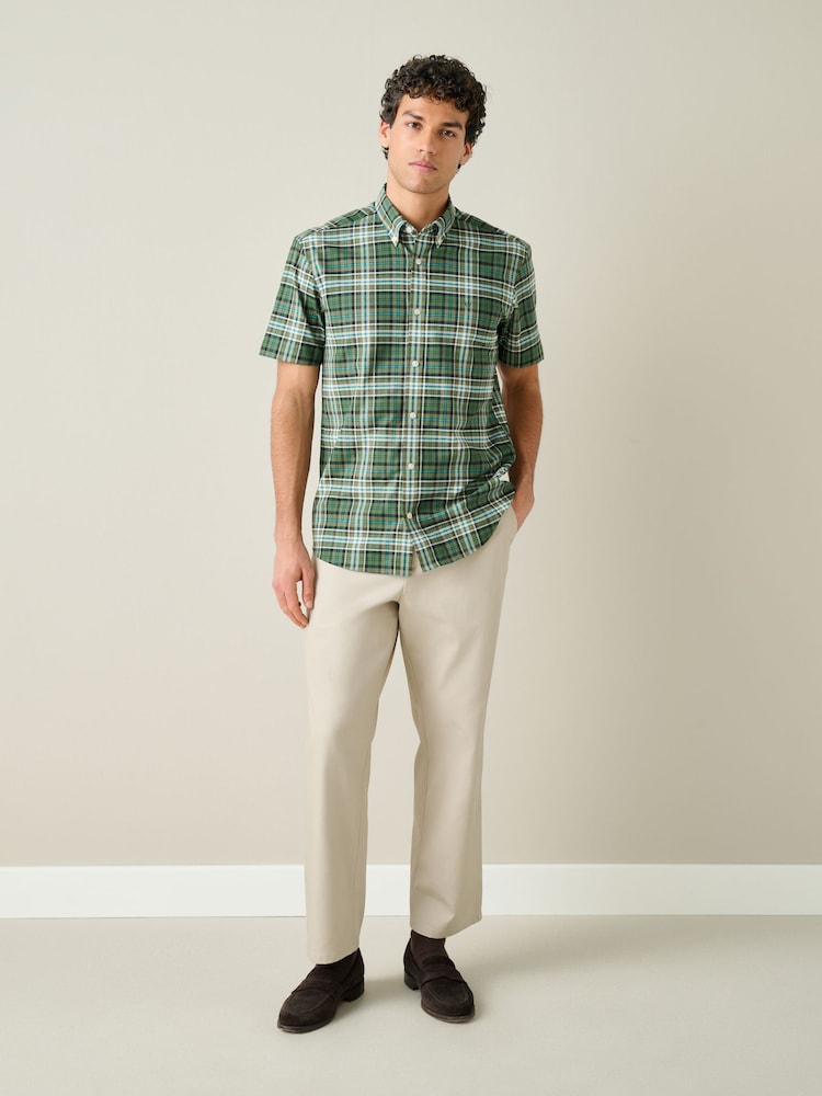 Green Check Trident Short Sleeve Shirt - Image 2 of 8