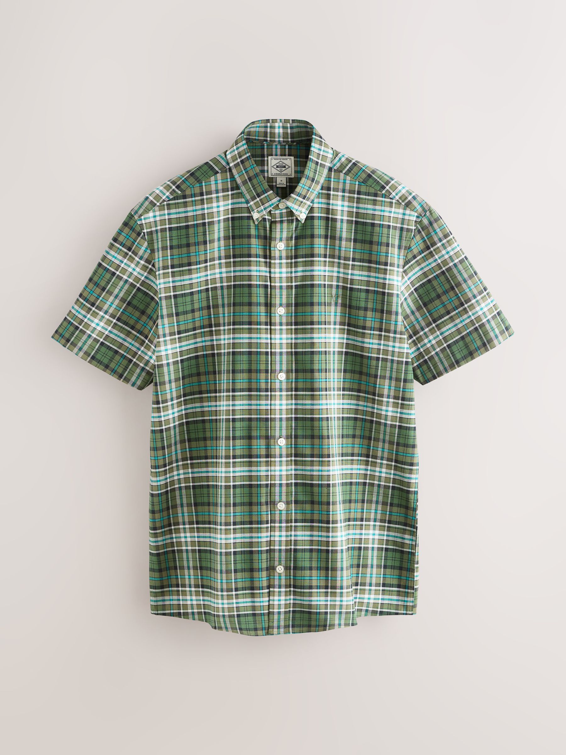 Comprar Verde - Camisa de manga curta com estampa de tridente from