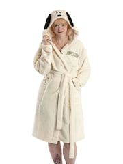 Vanilla Underground White Peanuts Snoopy Hooded Bath Robe - Image 1 of 6