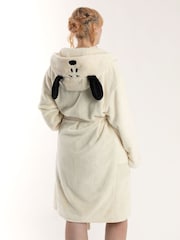 Vanilla Underground White Peanuts Snoopy Hooded Bath Robe - Image 2 of 6