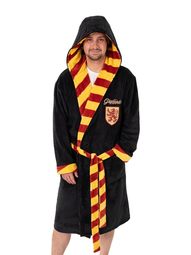 Vanilla Underground Black Harry Potter Gryffindor Hooded Bathrobe - Image 1 of 6