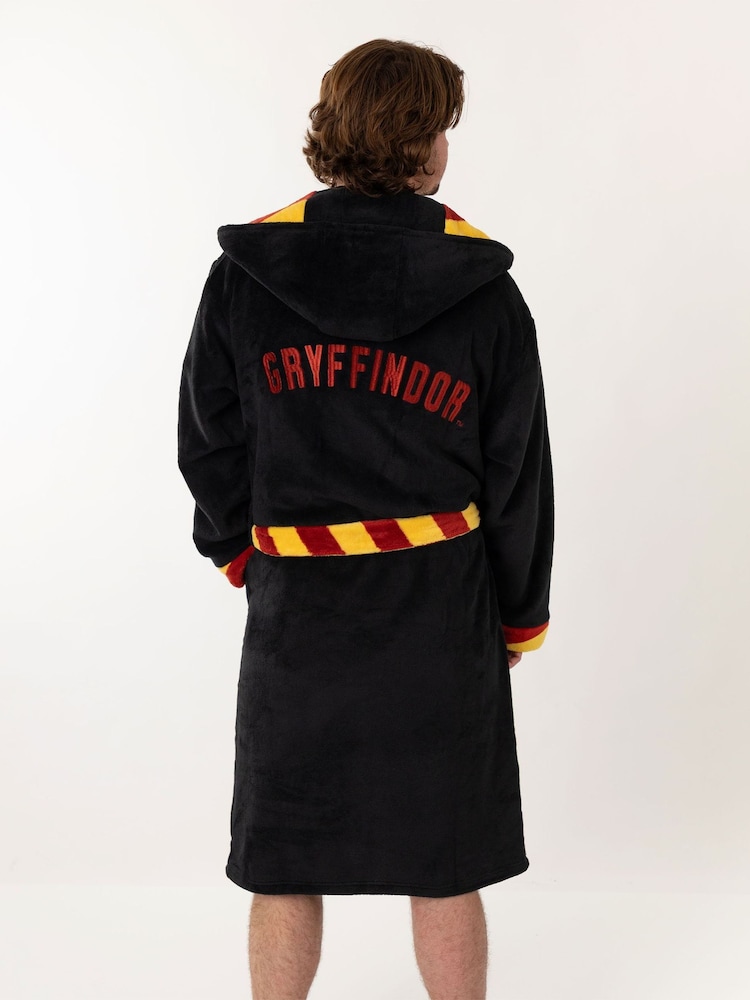 Vanilla Underground Black Harry Potter Gryffindor Hooded Bathrobe - Image 2 of 6