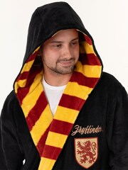 Vanilla Underground Black Harry Potter Gryffindor Hooded Bathrobe - Image 3 of 6