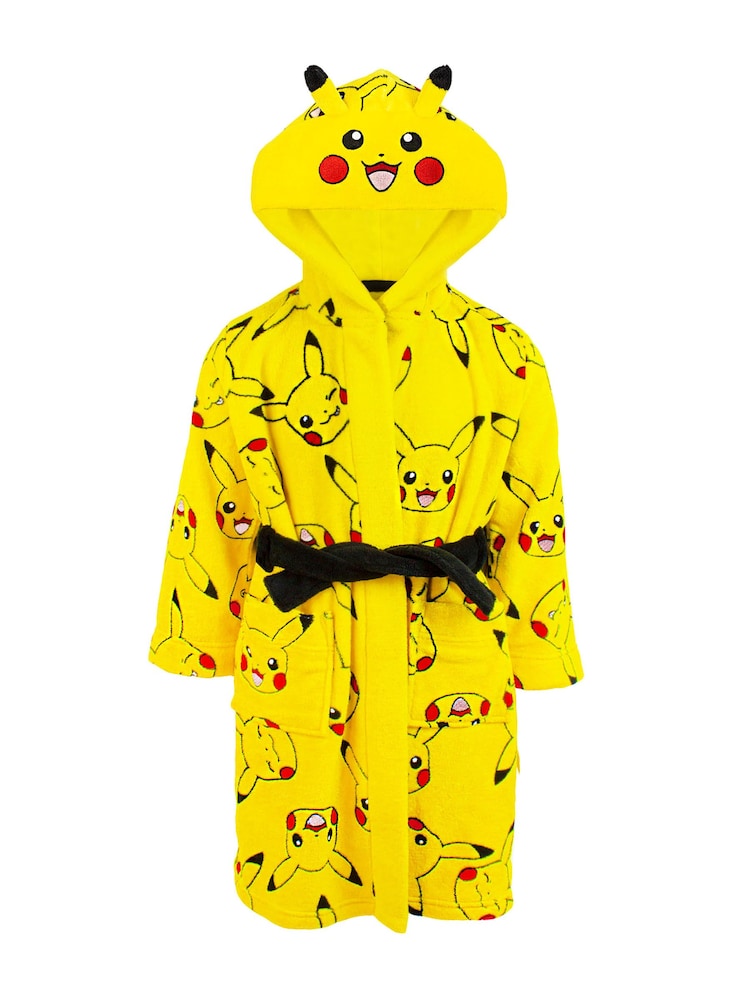 Vanilla Underground Yellow Pokemon Pikachu Bath Robe - Image 1 of 6 Vanilla Underground Yellow Pokemon Pikachu Bath Robe - Image 1 of 6
