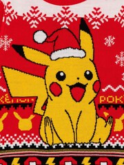 Vanilla Underground Red Pokemon Pikachu Christmas Jumper - Image 3 of 9