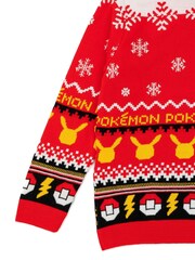 Vanilla Underground Red Pokemon Pikachu Christmas Jumper - Image 5 of 9