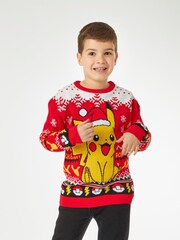 Vanilla Underground Red Pokemon Pikachu Christmas Jumper - Image 7 of 9