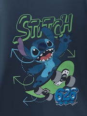 Vanilla Underground Blue Disney Stitch Skateboard Short Sleeved T-Shirt - Image 6 of 6