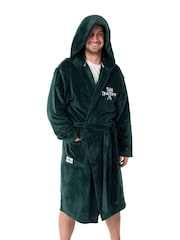Vanilla Underground Green The Traitors Hooded Bath Robe - Image 1 of 6