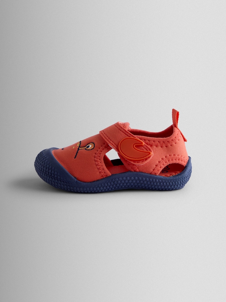 JoJo Maman Bébé Orange Crab Novelty Beach & Swim Shoes - Image 4 of 4