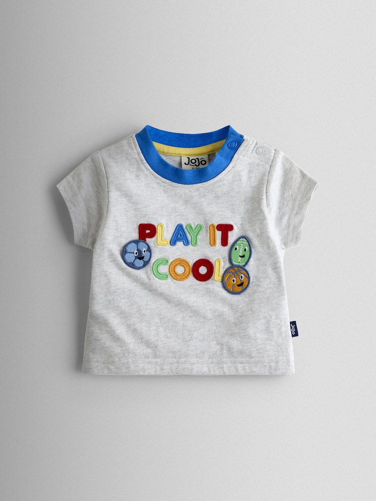 JoJo Maman Bébé Grey Top & Shorts Set - Image 2 of 7 JoJo Maman Bébé Grey Top & Shorts Set - Image 2 of 7