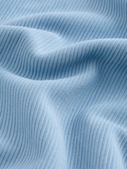 Blue EDIT Textured Boxy Fit T-Shirt - Image 7 of 7