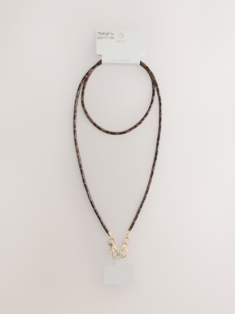 Leopard Print Across Body Phone Strap - Image 4 of 4