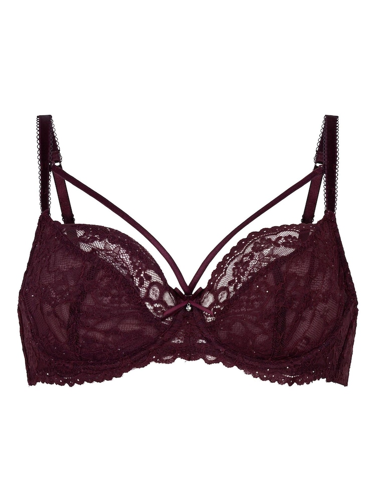 Hunkemöller Red Isadora Non-Padded Underwired Bra - Image 1 of 3 Hunkemöller Red Isadora Non-Padded Underwired Bra - Image 1 of 3