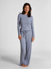 Hunkemoller Blue Pyjamas Set - Image 1 of 5