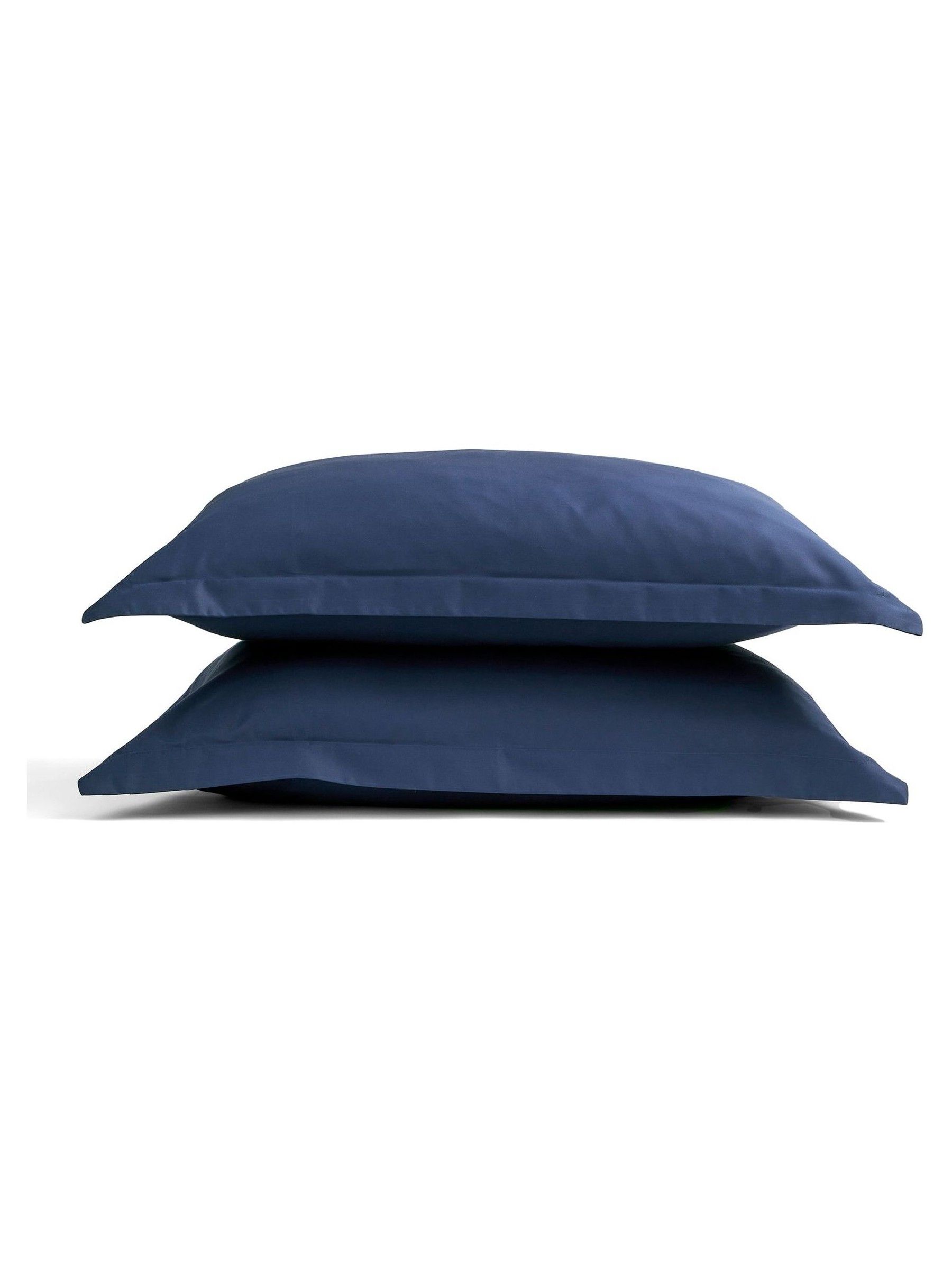 Christy Navy Smooth Pillowcase Oxford Pair