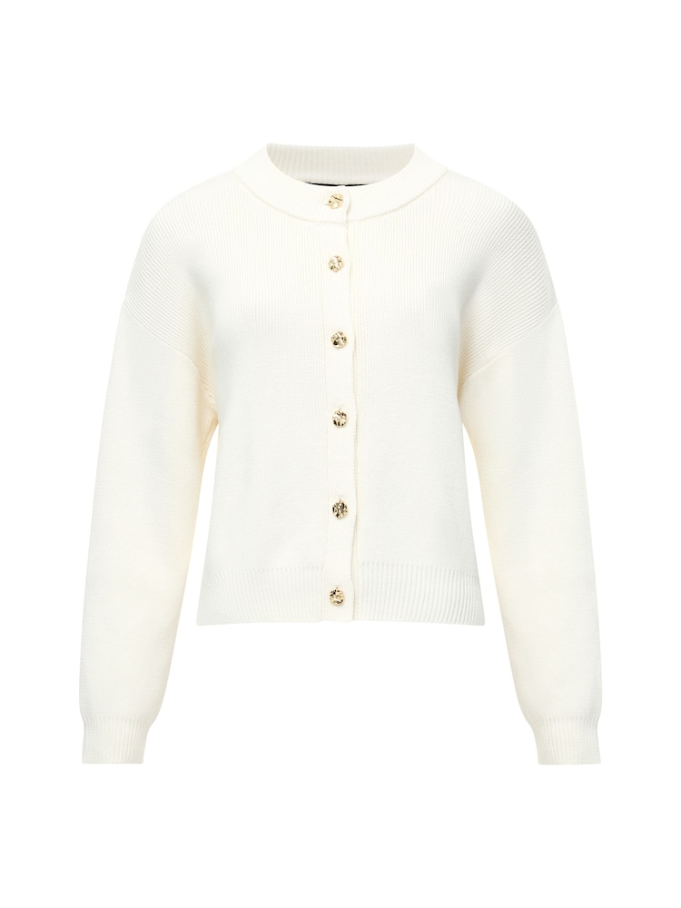 French Connection Cream Milano Mozart Long sleeves Cardigan - Image 6 of 6 French Connection Cream Milano Mozart Long sleeves Cardigan - Image 6 of 6