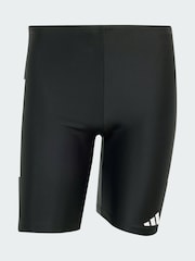 adidas Black 3-Stripes Swim Jammers 8-Inch - Image 5 of 5