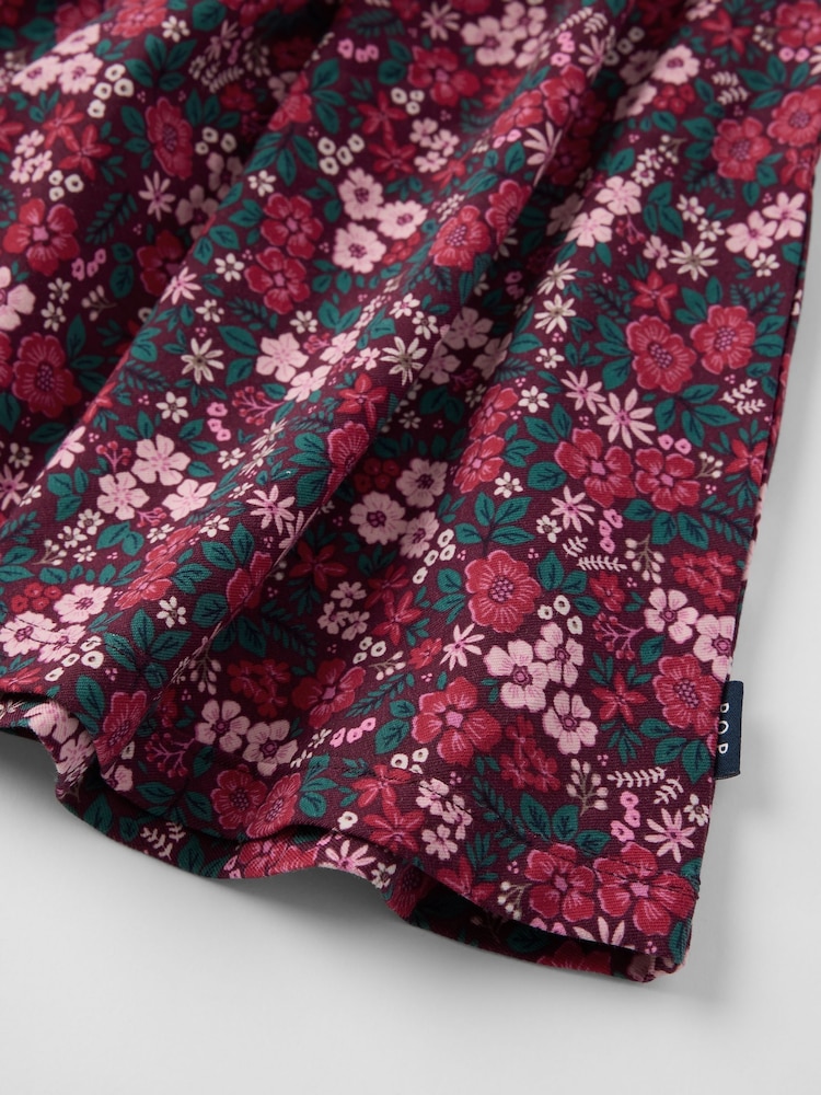 Polarn O. Pyret Red Floral Print Dress - Image 4 of 4