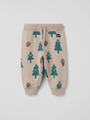 Polarn O. Pyret Natural Tree Print Joggers - Image 1 of 3