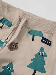 Polarn O. Pyret Natural Tree Print Joggers - Image 2 of 3