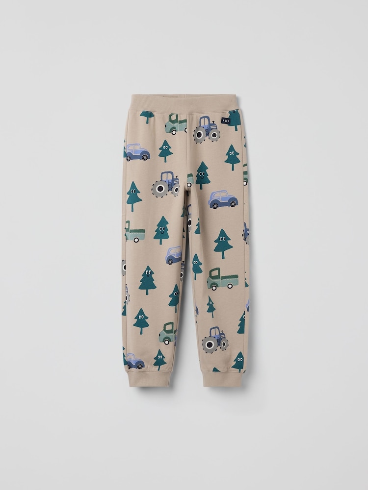 Polarn O. Pyret Cotton Tree Print Joggers - صورة 1 من 3 Polarn O. Pyret Cotton Tree Print Joggers - صورة 1 من 3