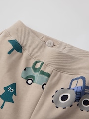 Polarn O. Pyret Natural Cotton Tree Print Joggers - Image 3 of 3