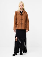 French Connection Tan Brown Laney Suede Jacket - Image 1 of 4