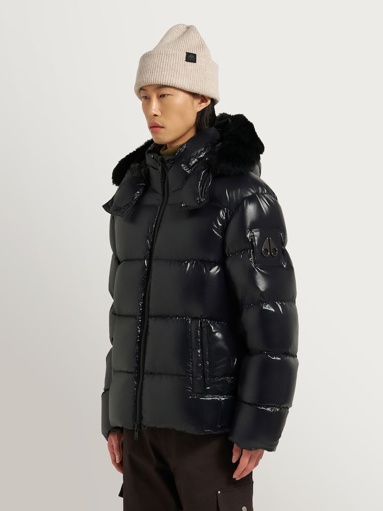 Moose Knuckles Black Kings Shiny Down Puffer Jacket - Image 1 of 6 Moose Knuckles Black Kings Shiny Down Puffer Jacket - Image 1 of 6