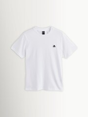 Moose Knuckles White Crescent Short Sleeve Logo T-Shirt - Image 4 of 6