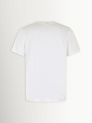 Moose Knuckles White Crescent Short Sleeve Logo T-Shirt - Image 5 of 6