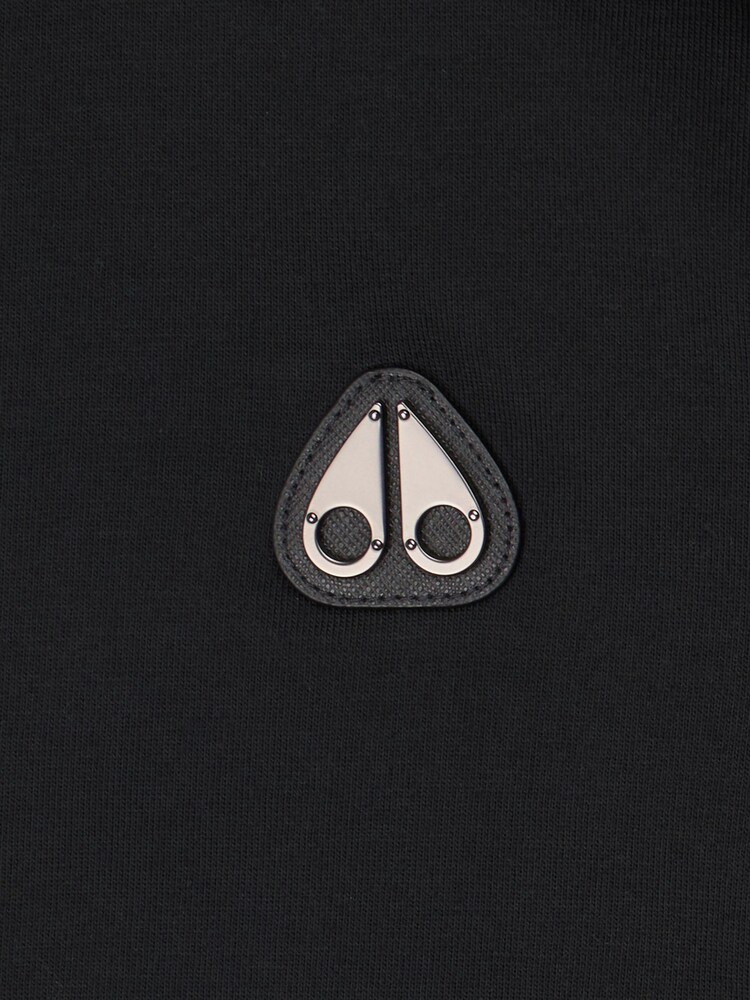 Moose Knuckles Black Crescent Short Sleeve Logo T-Shirt - Image 6 of 6