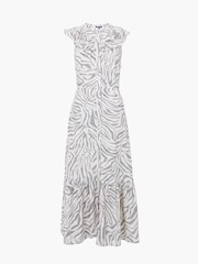 French Connection Cream Josie Midi Dress - Image 5 of 5