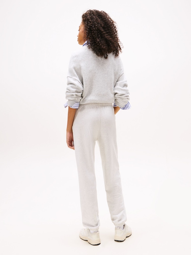 Tommy Jeans Grey Crest Joggers - Image 2 of 5 Tommy Jeans Grey Crest Joggers - Image 2 of 5