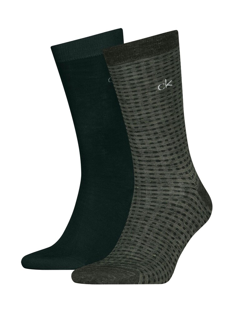 Calvin Klein Green Socks 2 Pack - Image 1 of 2
