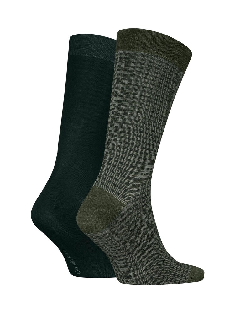 Calvin Klein Green Socks 2 Pack - Image 2 of 2