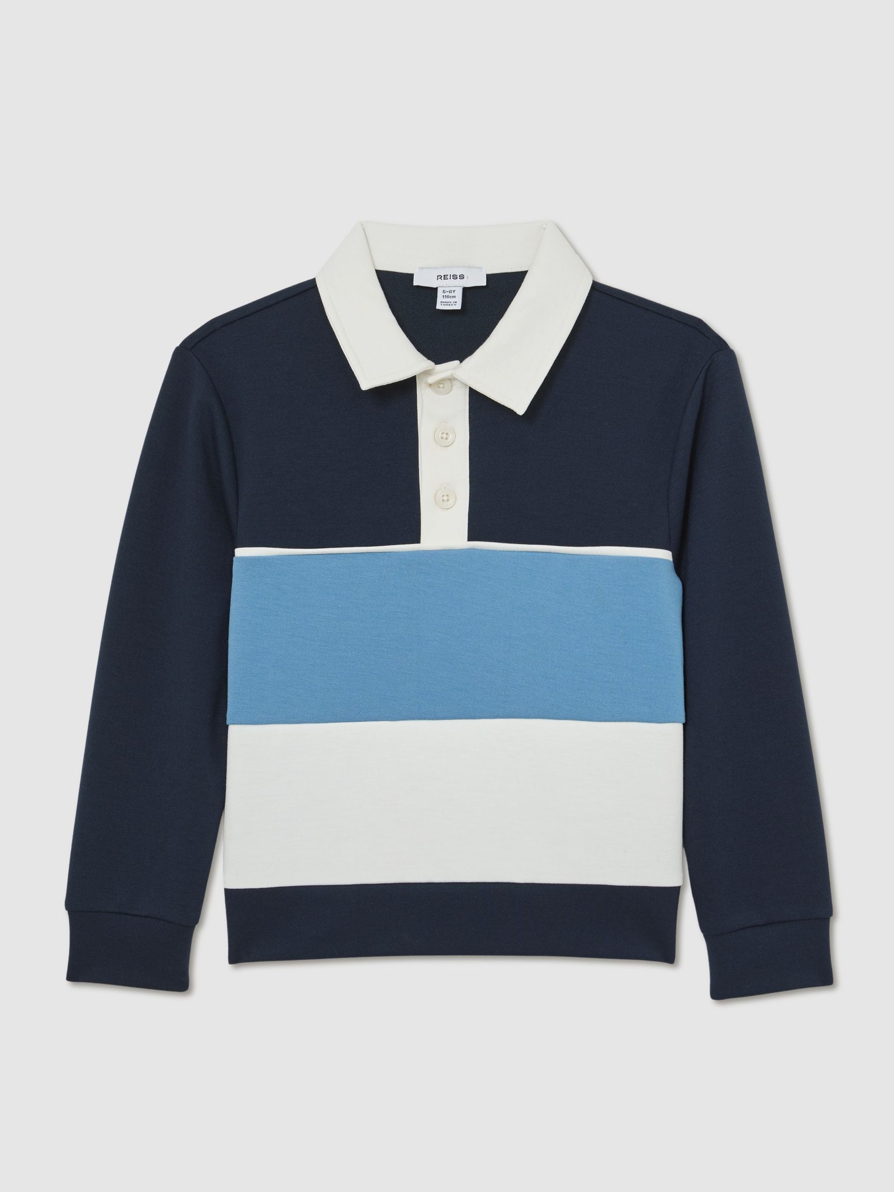 Reiss Navy Caspian Polo Shirt In Blue