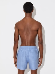 Reiss Blue Orient Geometric-Print Swim Shorts - Image 5 of 6