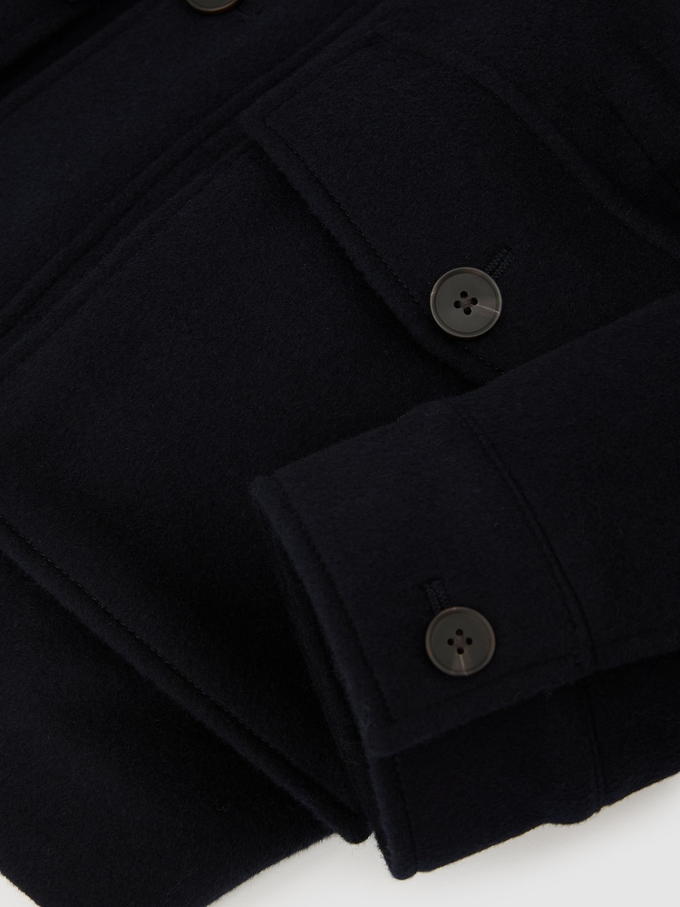 Reiss Navy Trident Wool-Blend Four-Pocket Jacket - Image 9 of 9