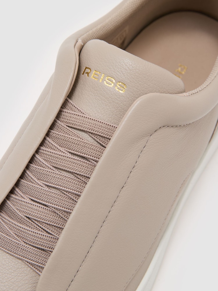 Reiss Henry Bonded-Leather Elasticated Trainers - תמונה 5 מתוך 5 Reiss Henry Bonded-Leather Elasticated Trainers - תמונה 5 מתוך 5