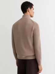 Reiss Taupe Brown Townsend Cardigan - Image 5 of 6