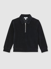 Reiss Navy Blue Bert Polo Shirt - Image 1 of 4